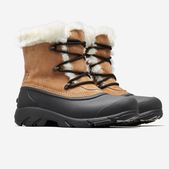 sorel snow angel lace boot root beer